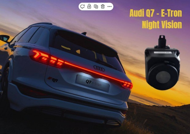 Audi Q7, E-Tron tolatkamera, jjellt radar Night Vision 4G980552B