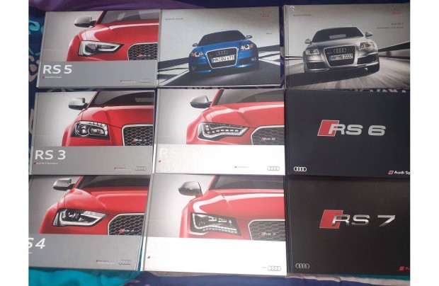 Audi RS3 RS4 RS5 RS6 RS7 kemnyfedeles Nmet prospektus