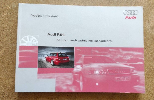 Audi RS4 kezelsi utasts. 2000-