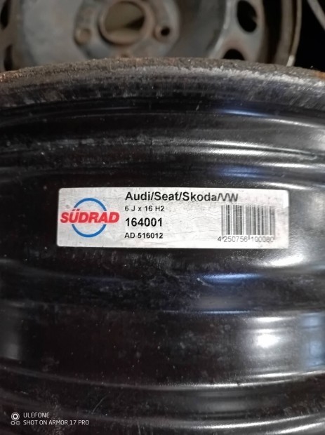 Audi/Seat/Skoda/VW acél felni