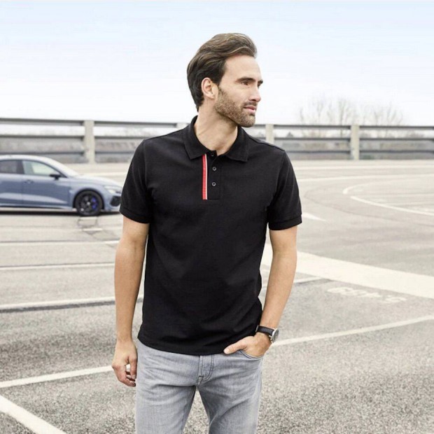 Audi Sport gombos-galléros póló