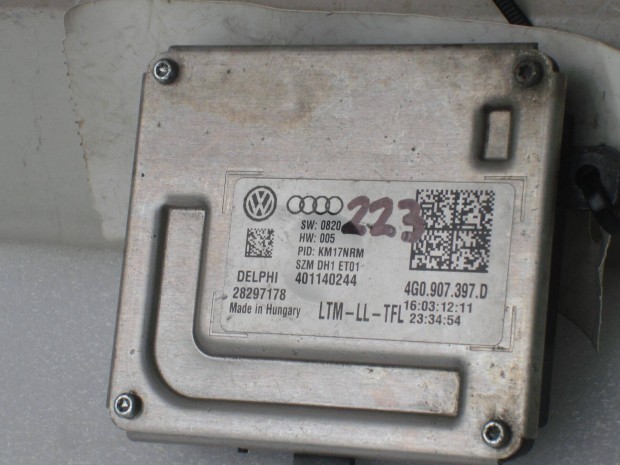 Audi VW Skoda Led Fnyszr Modul 4G0907397D 2010-tl