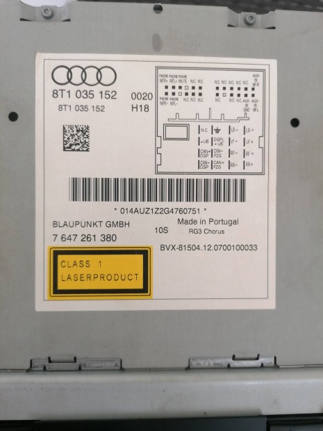 Audi a4  chorus rádió 8t1035152