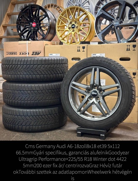 Audi a6 18 zoll alufelnik 225/55 r18 téli gumikkal