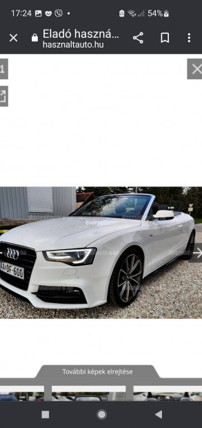 Audi cabrio elad