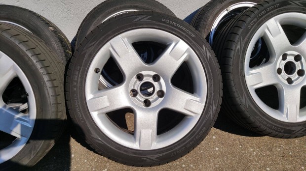 Audi gyári felni, 7.5x17, 5x112, 57.1, et25 + Nokian 225/45 r17, 7mm+