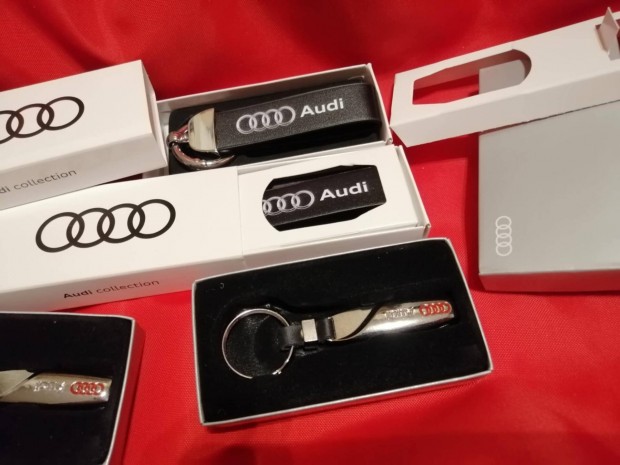 Audi kulcstartó Fekete