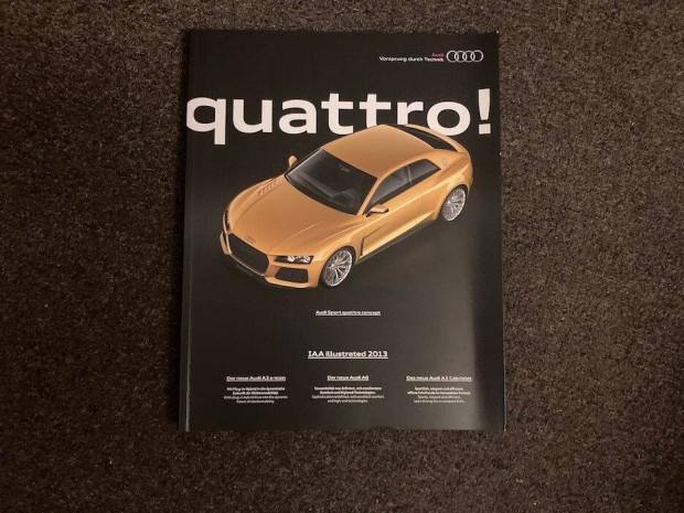 Audi quattro magazin, prospektus, brosúra, katalógus