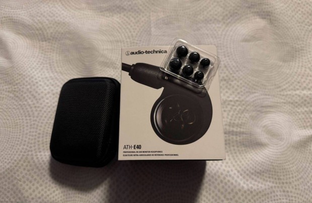 Audio-Technica ATH-E40 fekete flmonitor elad