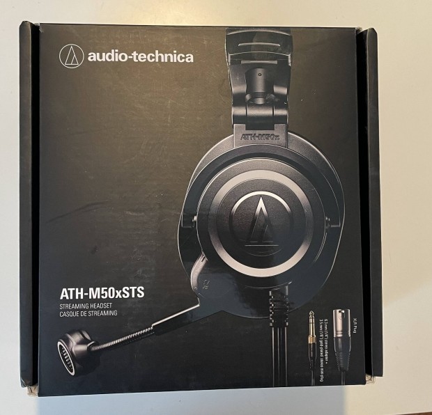 Audio-Technica ATH-M50Xsts Streaming fejhallgat XLR csatlakozval