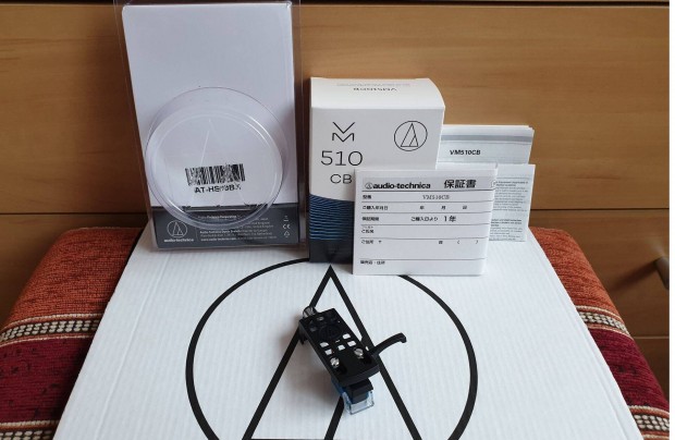 Audio Technica VM510CB Japan + HS10BK hangszed lemezjtsz szett j