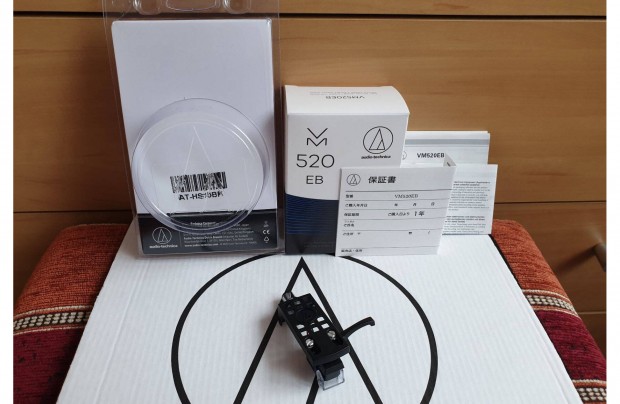 Audio Technica VM520EB Japan + HS10BK lemezjtsz t hangszed szett