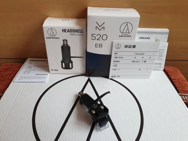 Audio Technica VM520EB Japan + HS6BK hangszed lemezjtsz t szett j