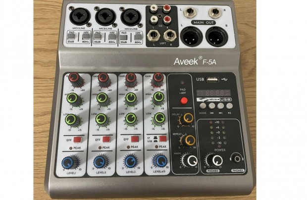 Audio profesional-channel mini mixer