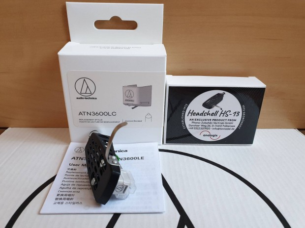 Audio-technica AT3600 LC+HS13 komplett lemezjtsz hangszed szett j