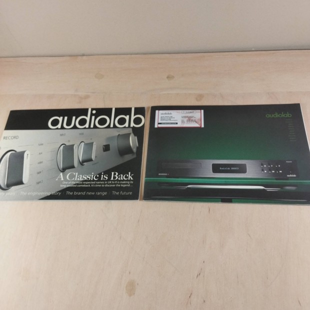 Audiolab katalgus prospektus 2db 