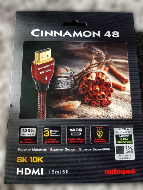 Audioquest Cinnamon 48Gb/s-is Hdmi kbel