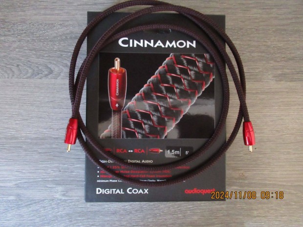 Audioquest cinnamon coax kbel megkimlten elad