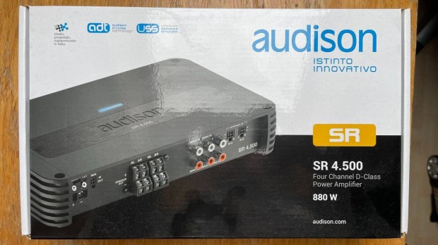 Audison SR 4.500 Négycsatornás erősítő