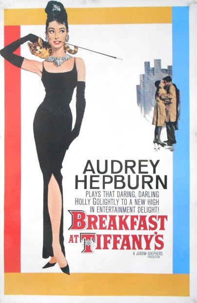 Audrey Hepburn Breakfast at Tiffanys lom luxuskivitelben plakt post