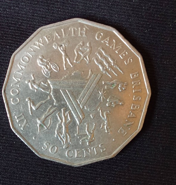 Ausztrl 50 cent XII. Nemzetkzssgi Jtkok 1982