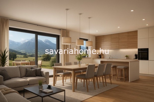 Ausztria, Schandorf - Katharina lak�parkban, �j�p�t�s� csal�di h�zak