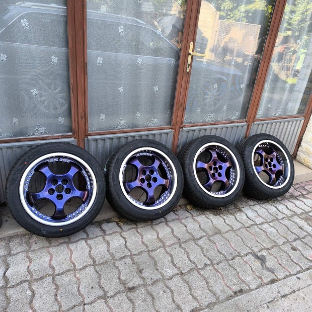 Autec Z807 alufelni 5x100, 17 col, ET35, kamleon lila j gumik