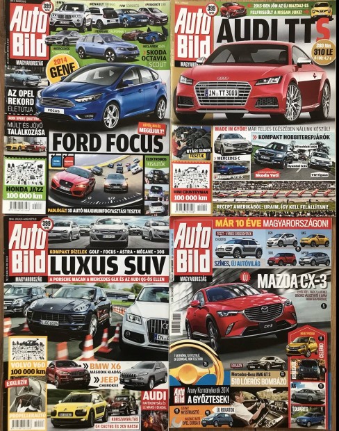 Auto Bild magazinok 2014 (4 db)