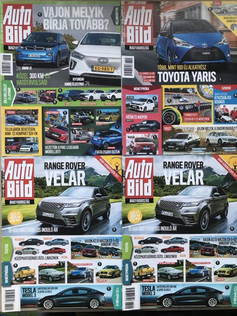 Auto Bild magazinok 2017 (4 db) 