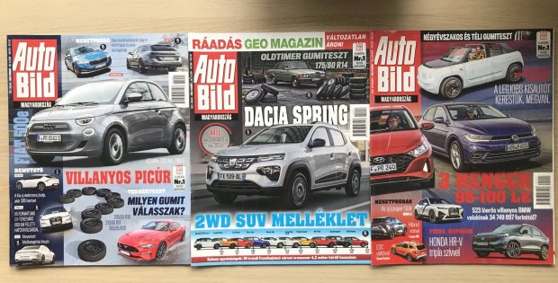 Auto Bild magazinok 2021 (3 db)