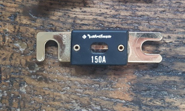 Autó Hi-Fi tápkábel olvadó biztosíték, aranyozott, 150A