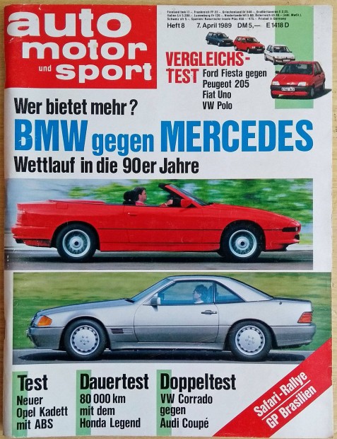 Auto Motor und Sport Auto Revue Motorrad 1986-1991 Flron!