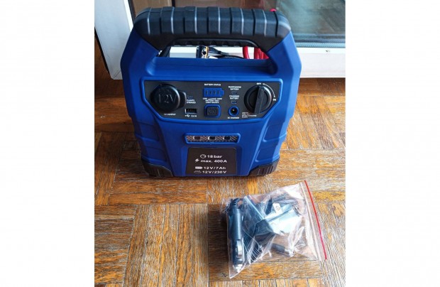 Aut� ind�t�sseg�t�, kompresszor, power bank 3 az 1-ben