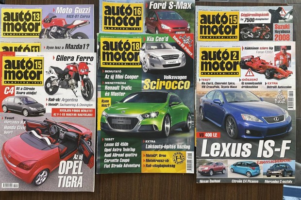 Aut motor, Aut teszt, auts magazinok vegyesen