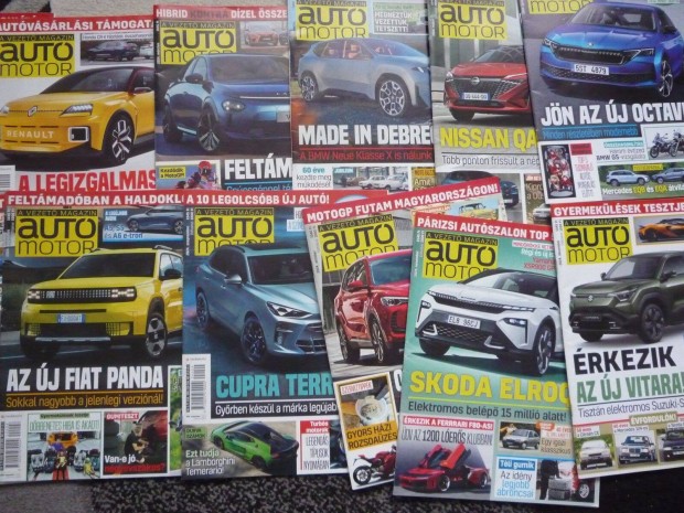 Autó-motor újság 2024-es hiánytalan évfolyam
