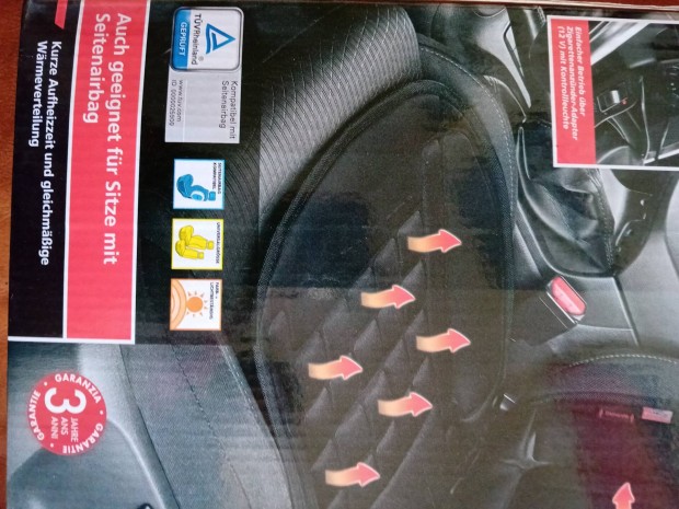 Autóba fűtő üléspárna