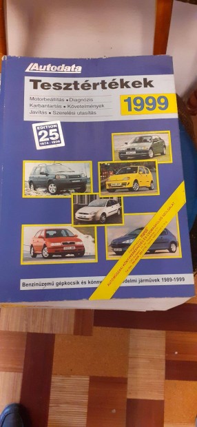 Autodata tesztértékek könyv