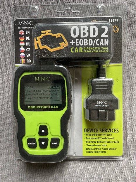 Autdiagnosztikai eszkz OBD2 + Eobd/CAN
