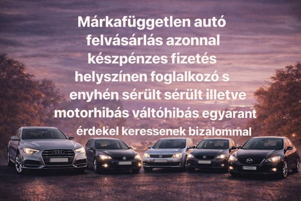 Aut�felv�sr�las M�rka f�getlen aut�