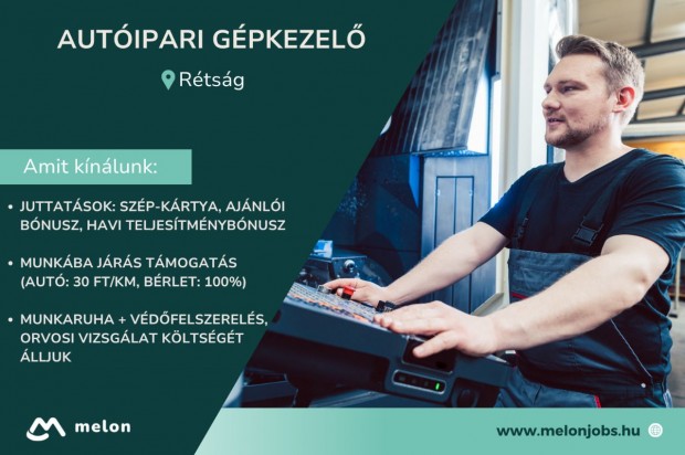 Autóipari gépkezelő