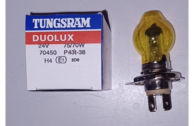 Autizz H4 24V 75/70 W P43t-38 (4 db egyben)TUNGSRAM