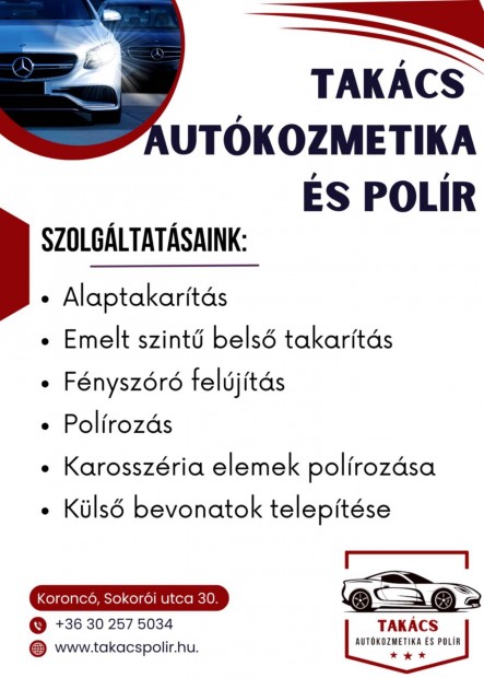 Autokozmetikai szolgltatsok