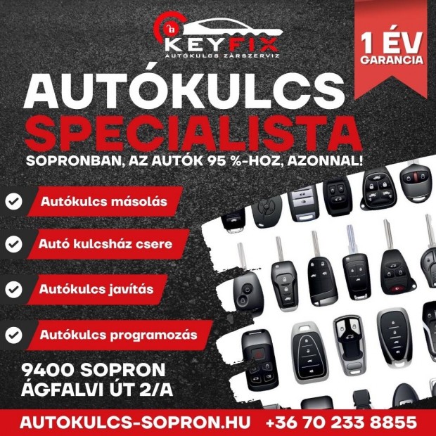 Autókulcs másolás, programozás és javítás