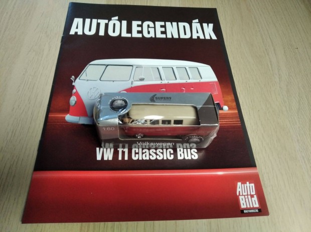 Autlegendk 1. szm - VW T1 Classic Bus modell 1:60 (Bontatlan)