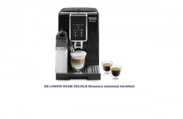 Automata Kávéfőző De-Longhi ECAM 350.50.B Dinamica tejtartállyal