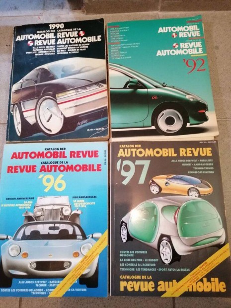 Automobil Revue Catalog 1988, 1990, 1992, 1996, 1997 elad