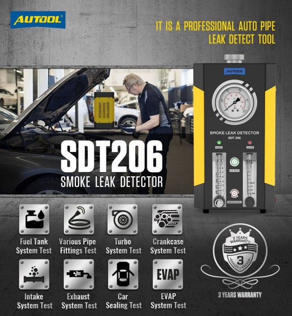 Autool SDT206 - Szivrgskeres fstgenertor Akci -10%