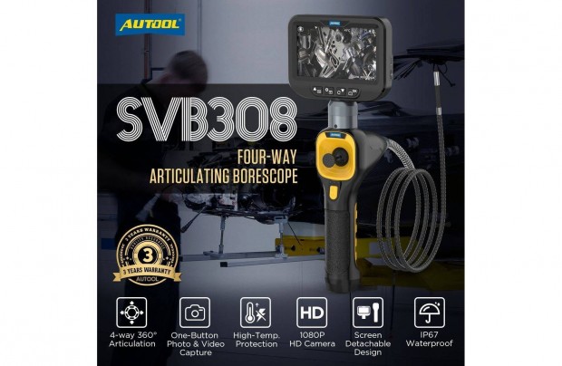 Autool Svb308 360°-ban forgatható, profi endoszkóp kamera