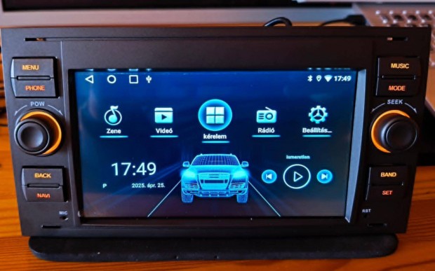 Autórádió androidos 2DIN-es (Ford)