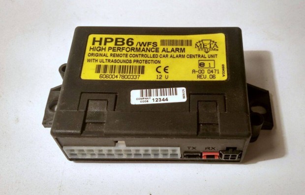 Autóriasztó (Ver.1) META Hpb6 (1990) teszteletlen